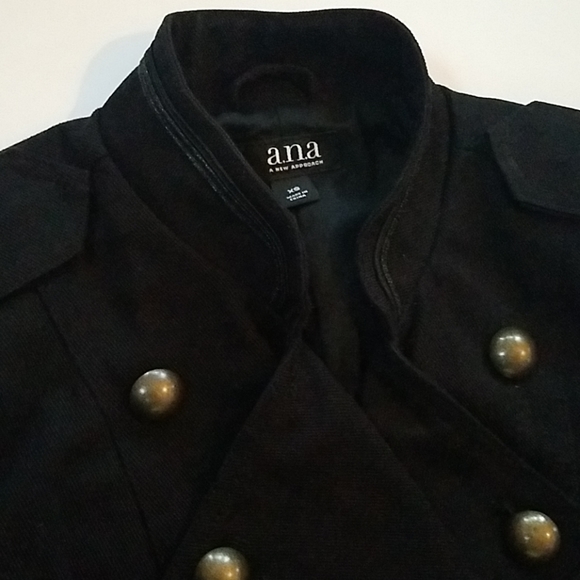 EUC black double breasted embroidered jacket - Picture 2 of 8